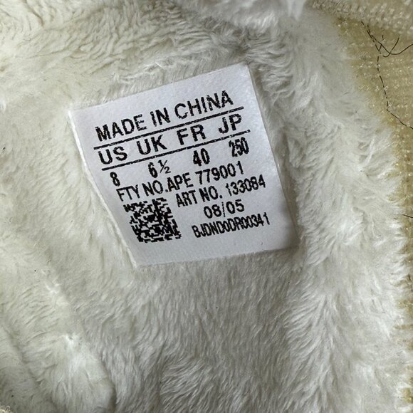 VTG 2005 Adidas Missy Elliot Insulated Fur Lined Cream Suede Boot 133084 Wmn  8 - Picture 7 of 11